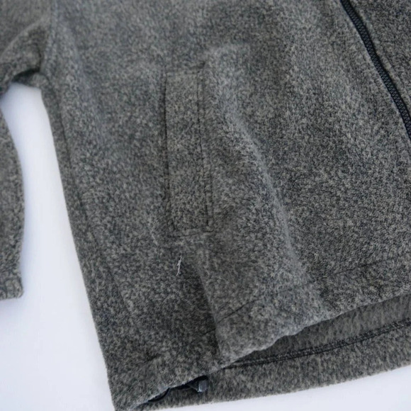 Vintage Gear for  Sports Wisconsin Brown Grey Zip Up Fleece Sweater Size XXL - Picture 8 of 11